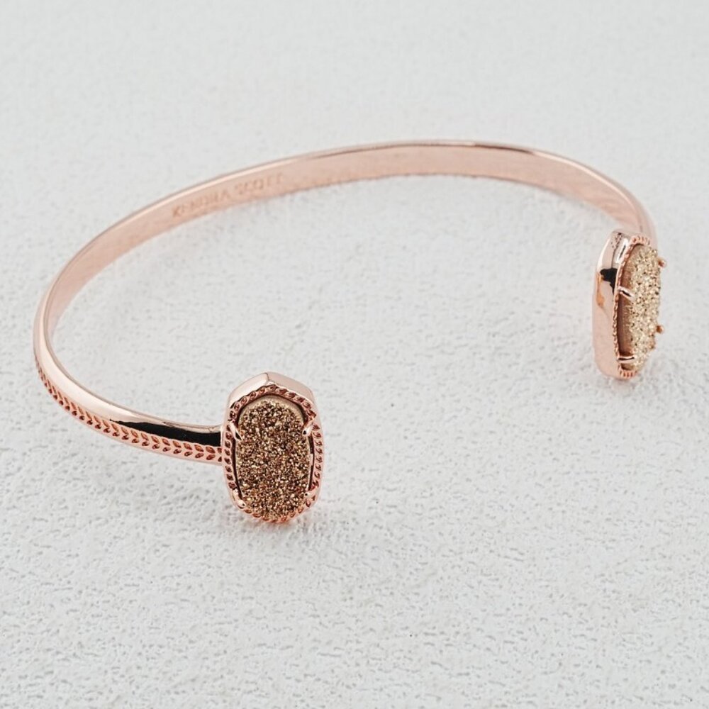 Kendra Scott Oval Rose Gold Quartz Bangle